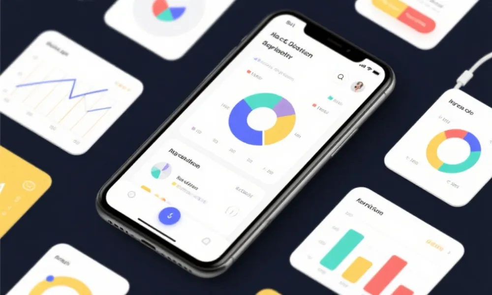 移动端应用界面示意