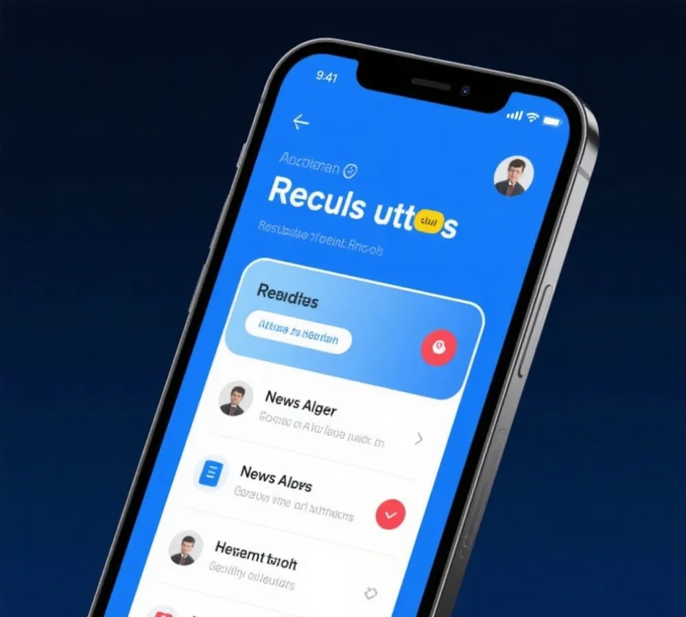 彩票开奖大厅APP界面示意图